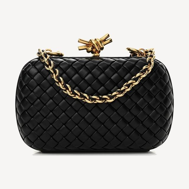 Bottega Veneta Knot in black padded Intreccio leather