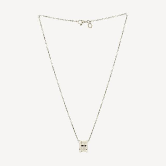 Bulgari B.zero1 white gold pendant necklace