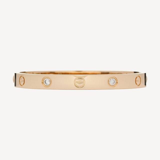 Cartier Love 4-diamond yellow gold bracelet