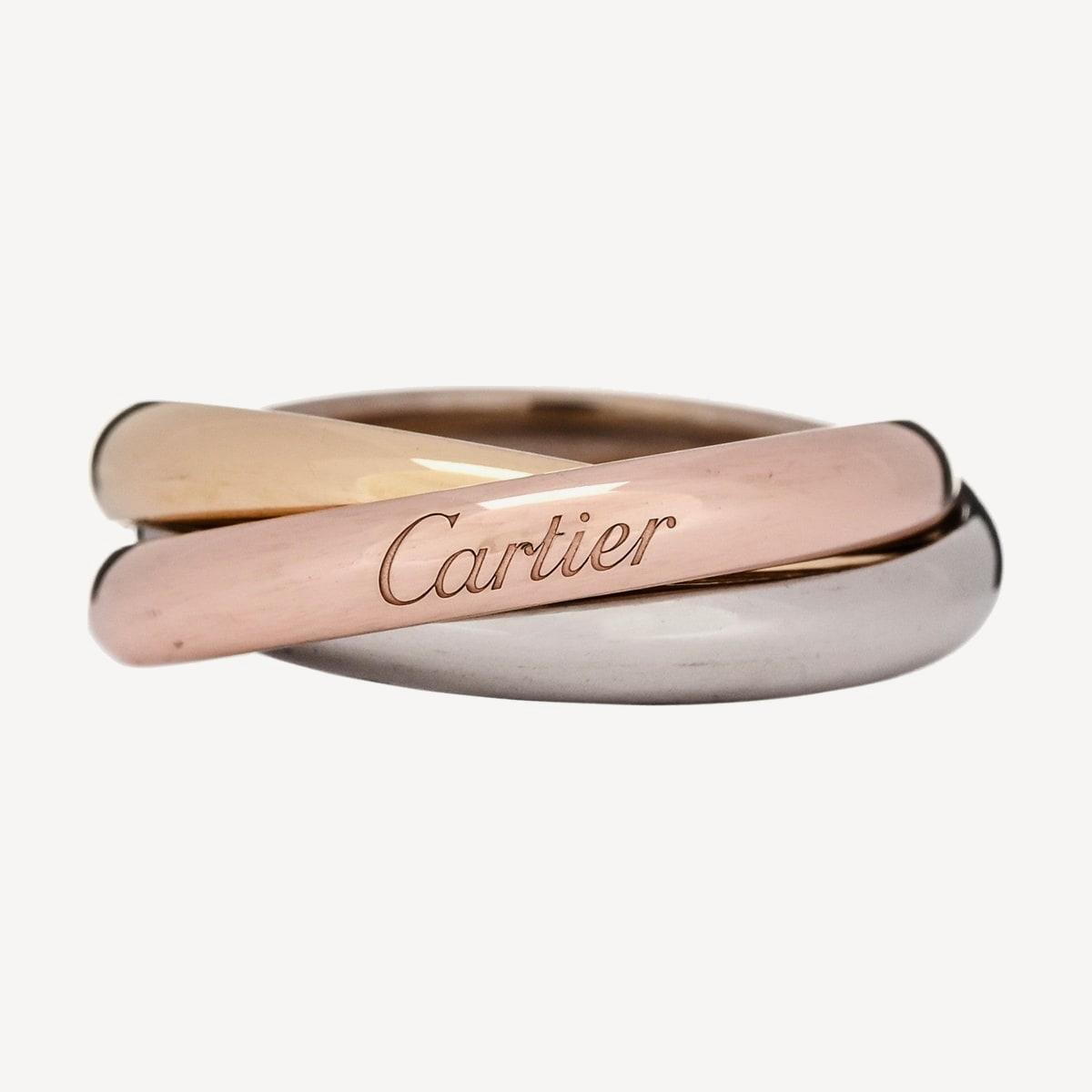 Cartier Trinity classic ring in white, rose and yellow gold