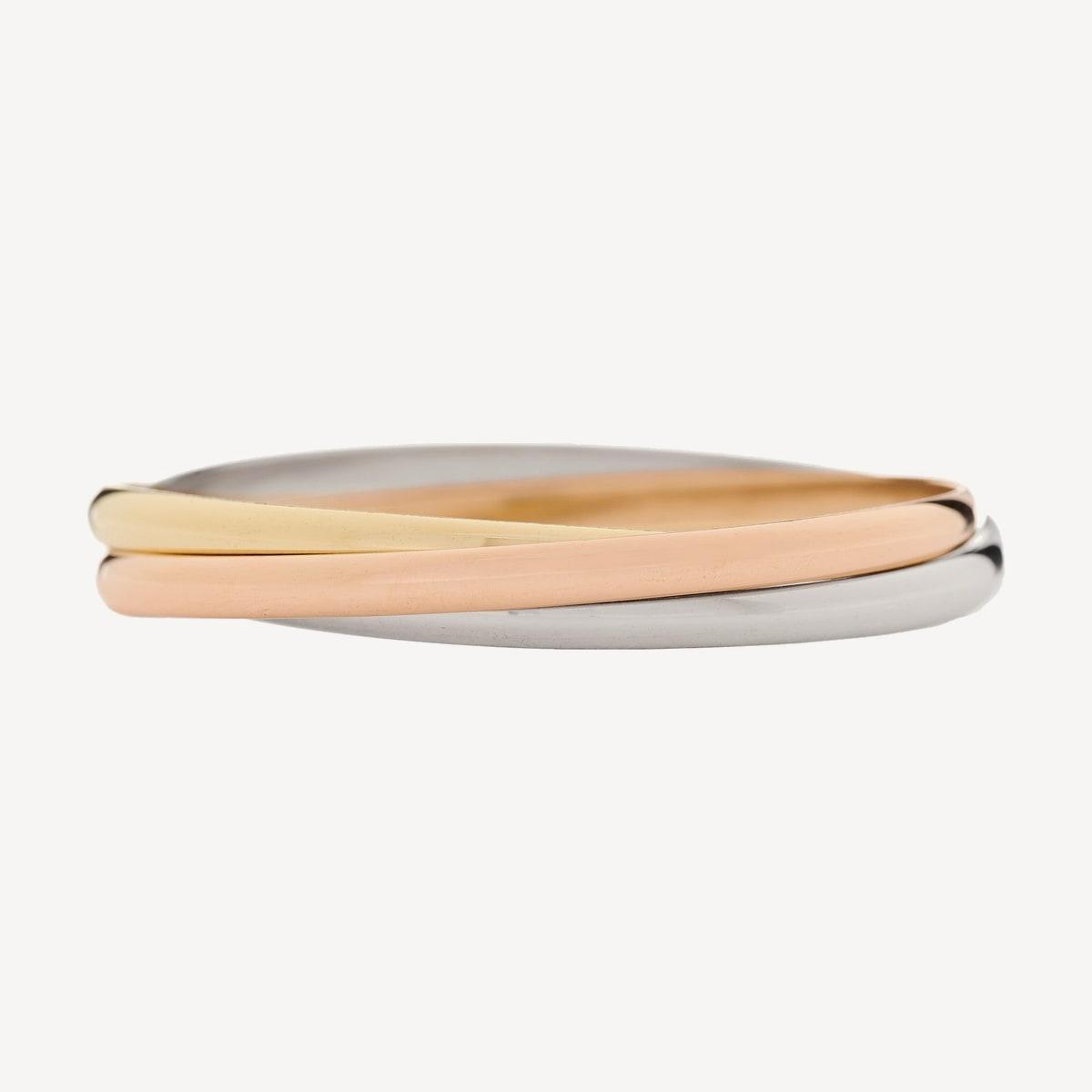 Cartier Trinity classic bracelet in white, rose and yellow gold