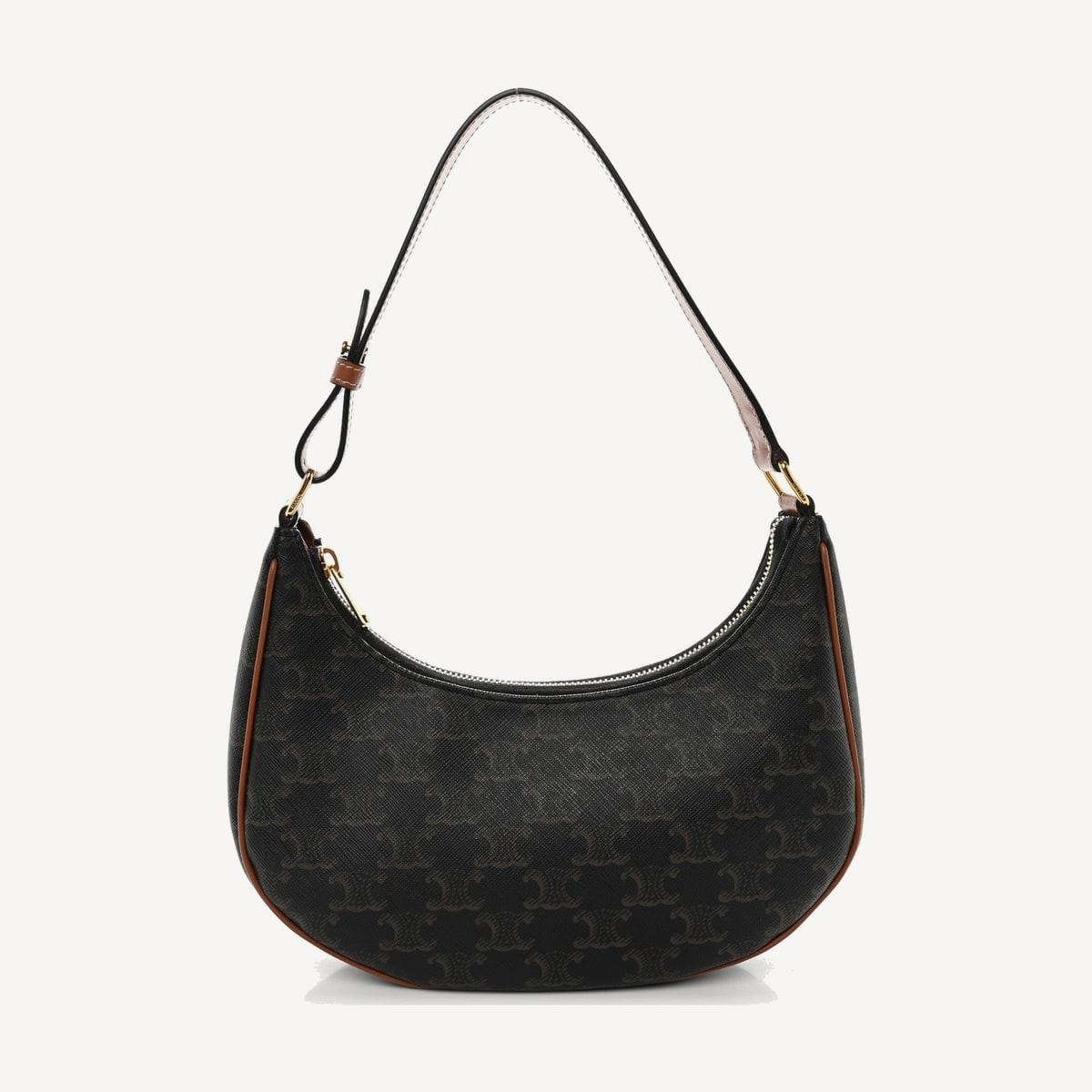 Celine Ava bag in Triomphe canvas with tan calfskin