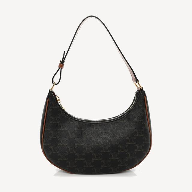 Celine Ava bag in Triomphe canvas with tan calfskin