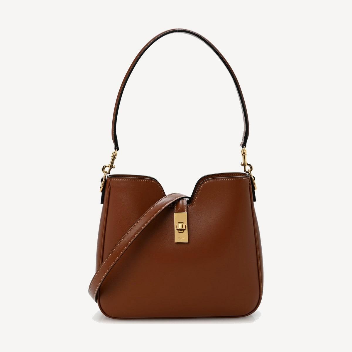 Celine Camille 16 Soft Small in tan smooth calfskin