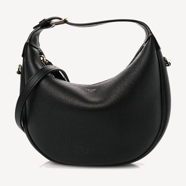 Celine Lulu Teen in black grained calfskin