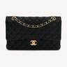 Chanel Classic Flap Medium in black quilted lambskin with gold-tone metal