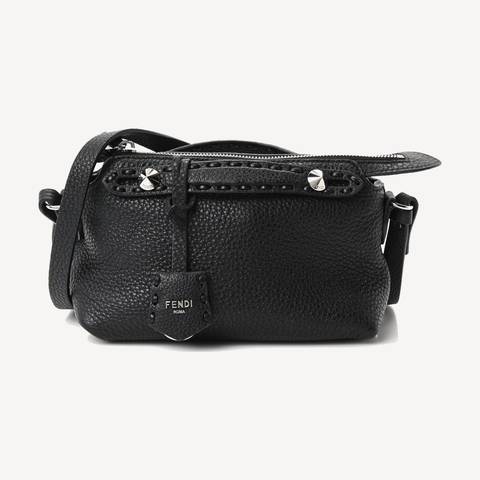 Fendi By The Way Selleria Mini in black Selleria leather