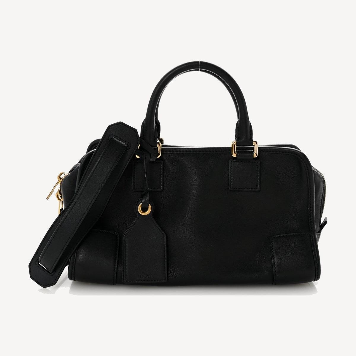 Loewe Amazona 28 in black nappa calfskin
