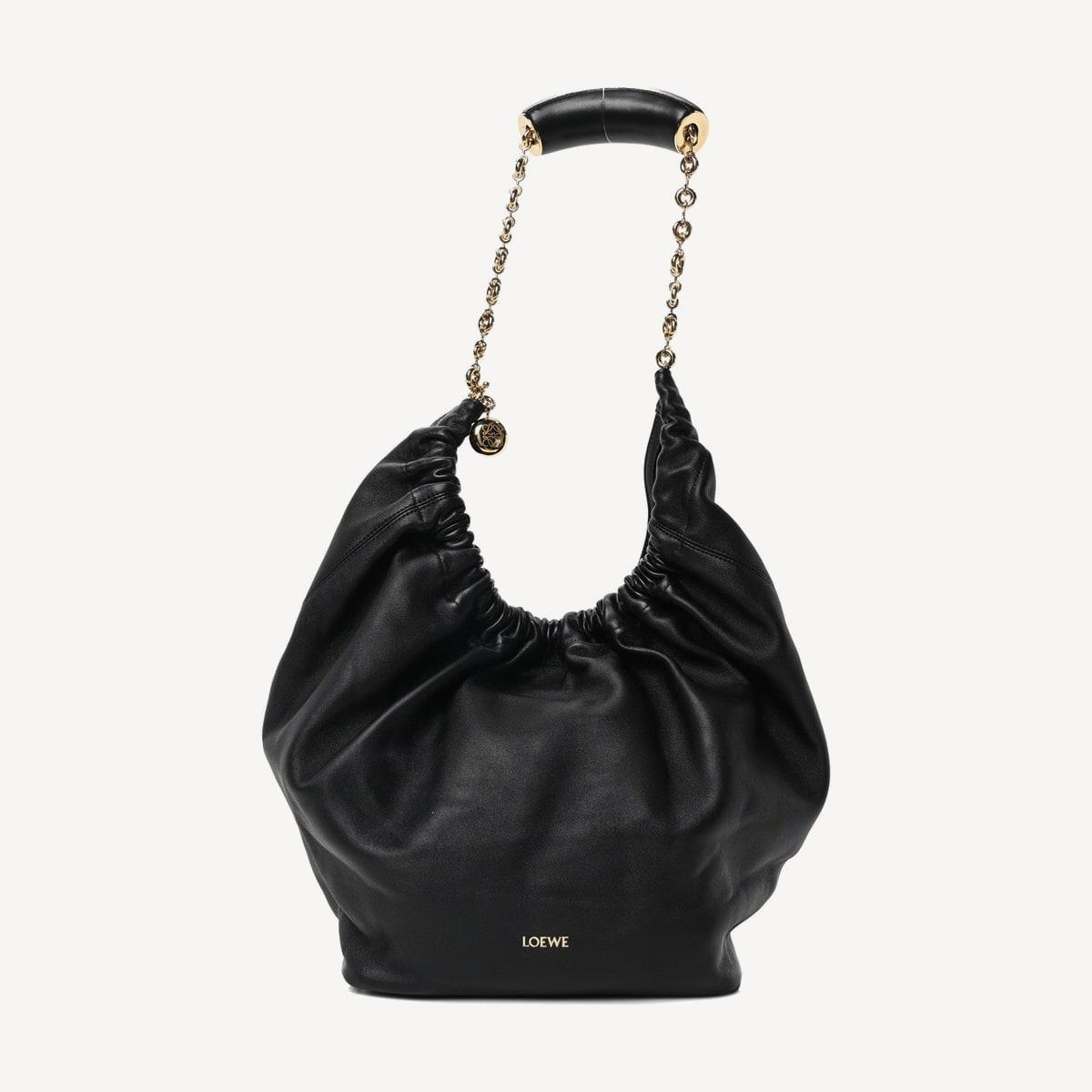 Loewe Squeeze Medium in black nappa lambskin