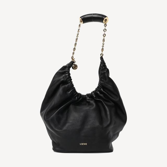 Loewe Squeeze Medium in black nappa lambskin