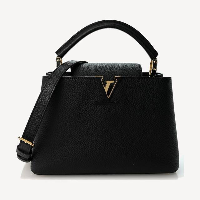 Louis Vuitton Capucines BB in black Taurillon leather with gold-tone metal