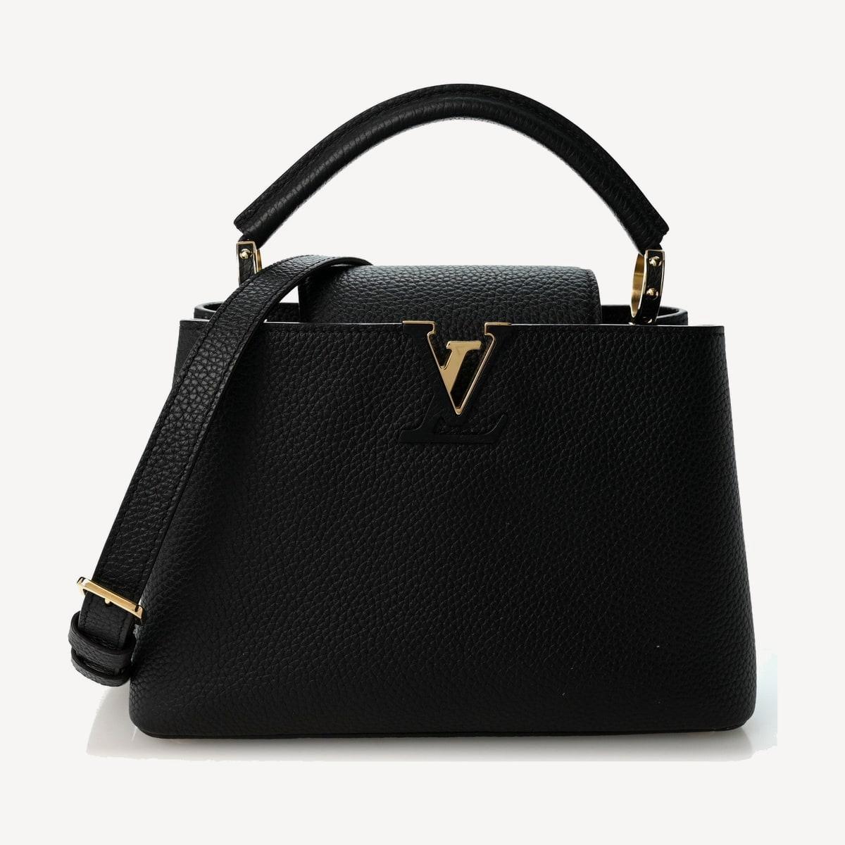 Louis Vuitton Capucines BB in black Taurillon leather with gold-tone metal
