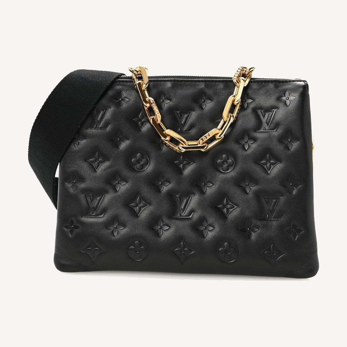 Louis Vuitton Coussin PM in black lambskin