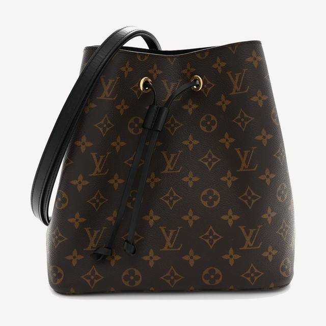 Louis Vuitton NéoNoé in Monogram canvas with black leather