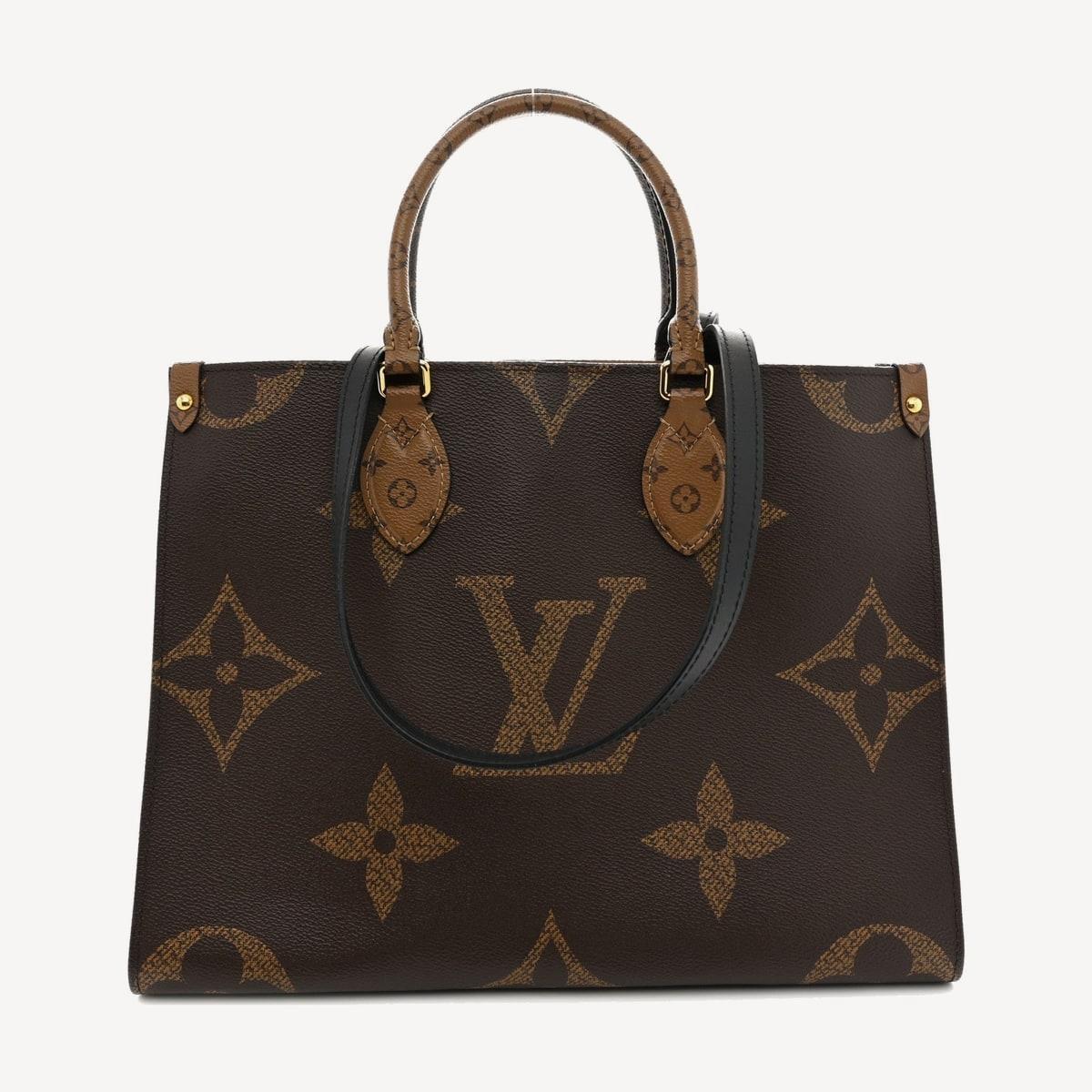 Louis Vuitton OnTheGo MM in Giant Monogram and Monogram Reverse canvas