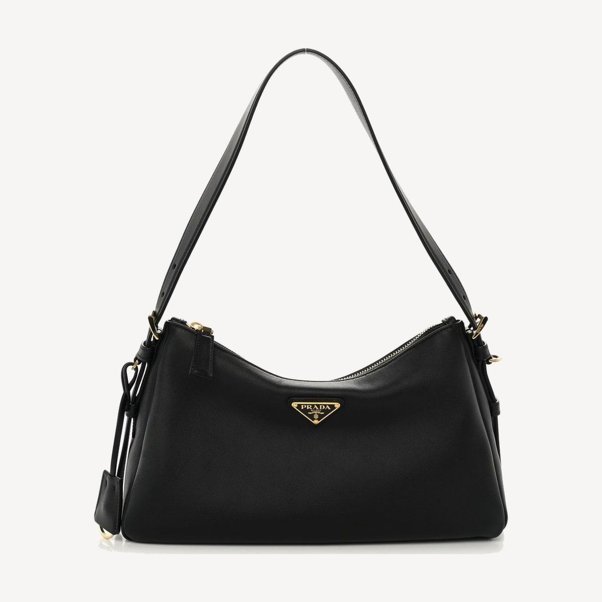 Prada Aimée Medium in black leather