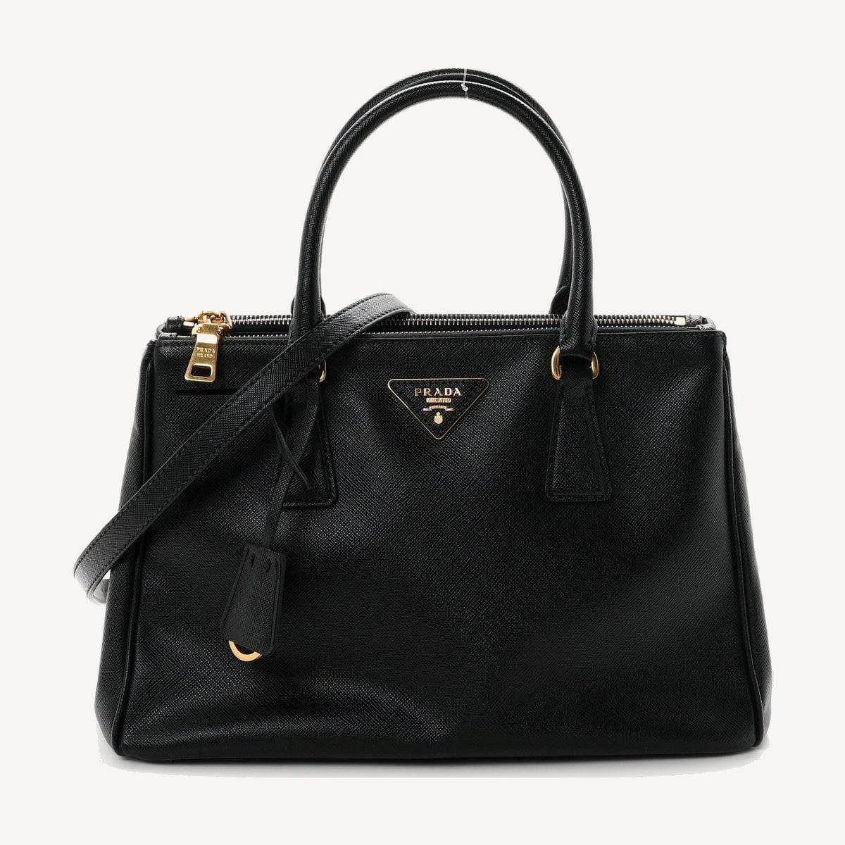 Prada Galleria Medium in black Saffiano leather