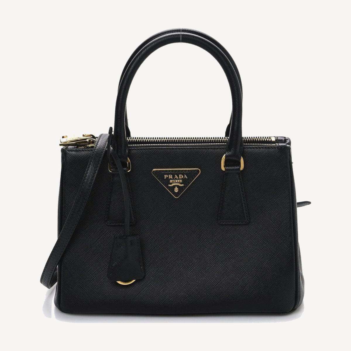 Prada Galleria Small in black Saffiano leather