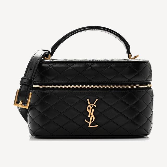 Saint Laurent Gaby Vanity in black lambskin
