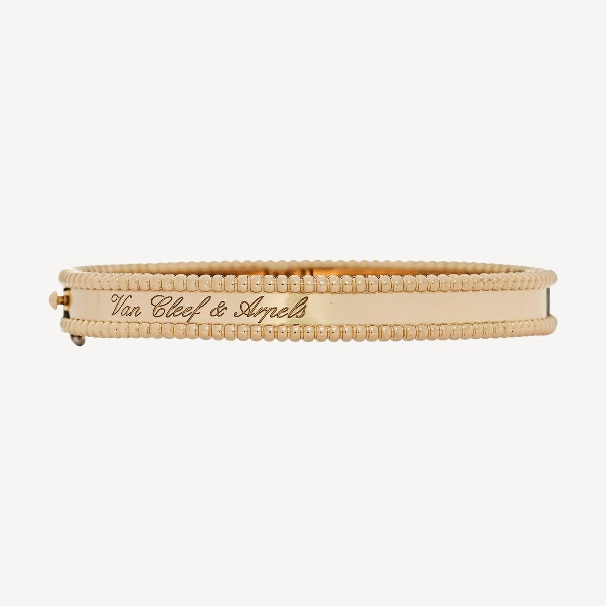 Van Cleef & Arpels Perlée signature bracelet in yellow gold